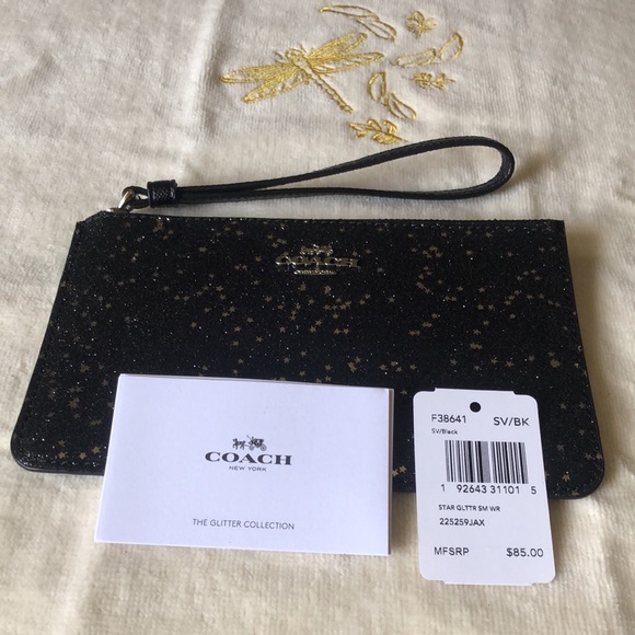 Coach Star Glitter Wristlet New w/tag - Picture 7 of 8